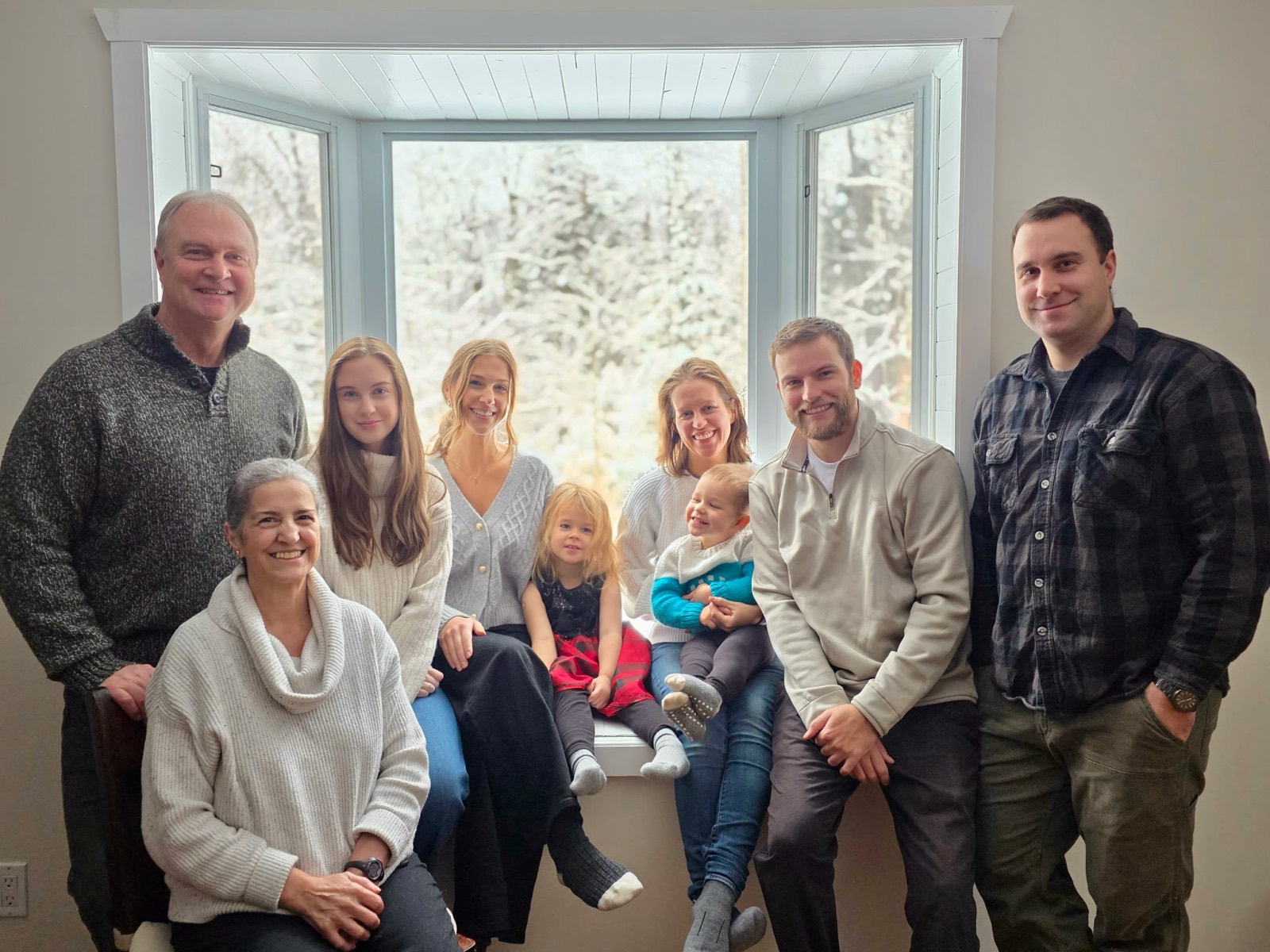 Maria Geneja with her family